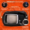 thumbnail image 6 of Pexter Cat Litter Box Enclosure, Dog Proof, Discreet and Hidden Litter Box, Kitty Litter Trap Design with Easy-Clean Feature, Scoop and Deodorizer Storage Pockets, Lightweight and Waterproof, 6 of 7
