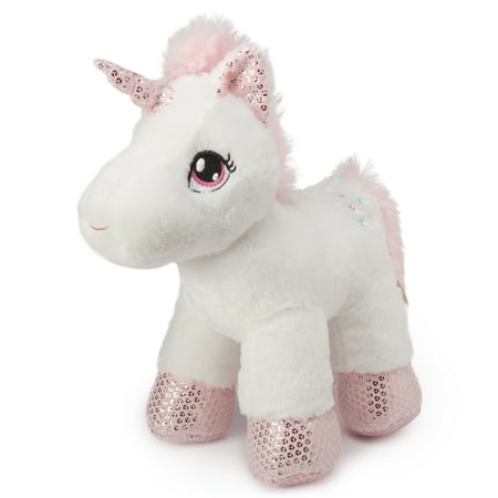 Way To Celebrate 13" Standing Unicorn Plush Toy, Pink