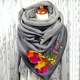 thumbnail image 2 of Foulard Boutonnée Chaude en Coton Imprimé Papillon Coloré pour Femmes, 2 of 3