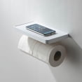 thumbnail image 4 of Kibi USA Deco Double Tissue Holder With Shelf Brushed Gold, 4 of 5