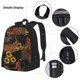thumbnail image 3 of Easygdp Embroidery Chicken Rooster Mochila para Niños y Niñas con Set de Caja de Almuerzo y Estuche para Lápices 3 en 1, Mochila Escolar Estampada para Adolescentes, 3 of 7