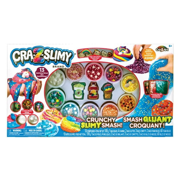 Cra-Z-Art Cra-Z-Slimy Crunchy Slimy Smash, Slime Kit for Kids