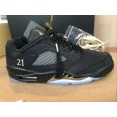 thumbnail image 4 of Ni - ke Ni - ke Air Jordan 5 Low Retro 8 WINGS Heritage Class 2020 2021 WF Black Gold NWB, 4 of 5