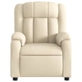thumbnail image 5 of vidaXL Massage Recliner Chair Cream Fabric, 5 of 5