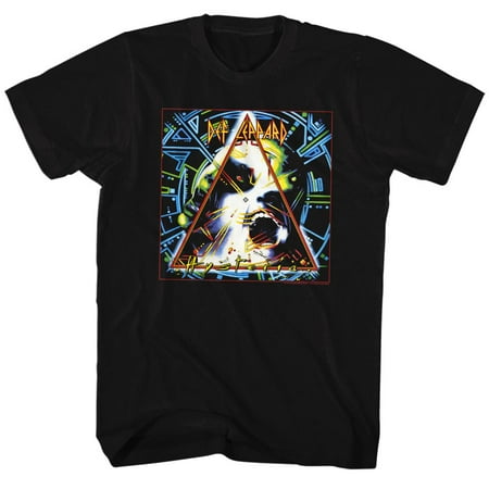 Def Leppard 80s Heavy Metal Band Rock n Roll Hysteria Triangle Adult T-Shirt