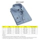 thumbnail image 4 of Camisa de manga larga para hombre Camisa con botones y cuello vuelto de color puro a la moda con bolsillo para citas, 4 of 5