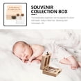 thumbnail image 3 of MasteelfCA Fetal Hair Storage Box Wooden Collection Box Fetal Hair Preserving Box Souvenir Storage Box, 3 of 8
