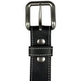 thumbnail image 5 of 1.5"(38mm) Black Latigo Leather Belt Handmade in Canada by Zelikovitz Size: 38 for 36" Waist, 5 of 6