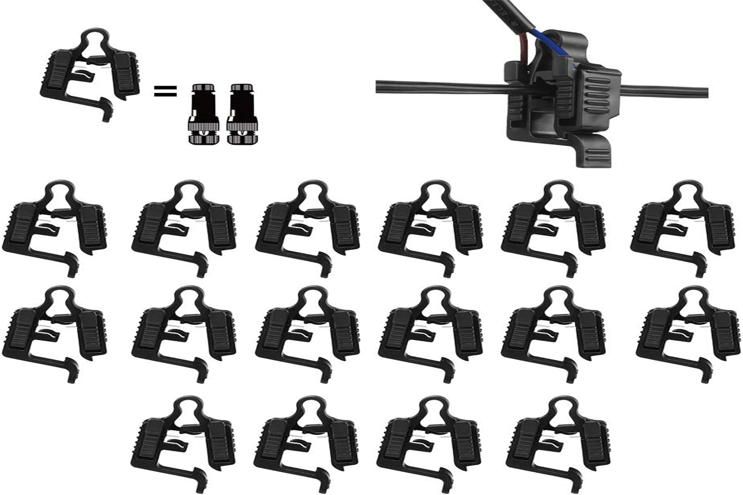 16 Pack Low Voltage Landscape Light Wire Connectors, 1218 Gauge Cable