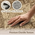 thumbnail image 6 of ODIKA 8'x10' Washable Area Rug Durable, Non-Slip Tan Throw with Vintage Floral Medallion Intricate Boho Ornamental Design Symmetrical for Living Room, Under Sectional, Family, 6 of 7