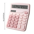 thumbnail image 2 of Desktop Calculator with 12 Digit Display and Large LCD Screen for Precise Computations - Power Solar and Battery Operation in Durable ABS Material Craft Stationery, 2 of 5