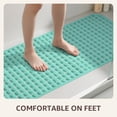 thumbnail image 5 of OTHWAY Non Slip Bath Tub Shower Mat with Suction Cups, Drain Holes, Bathtub Floor Liner Mats for Inside Shower Bathroom, Machine Washable, Soft on Feet, 35x16 Inch (Light Green), 5 of 8