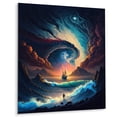 thumbnail image 2 of DESIGN ART Designart "End Of The World Fantasy I" Landscape Fantasy Metal Wall Art 12 in. wide x 20 in. high, 2 of 5