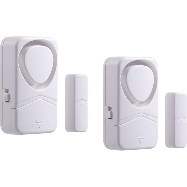 2 Pack Window Door Alarm, 110DB Magnetic Sensor for Home Garage Kids Security DIY (Battery Not Included)