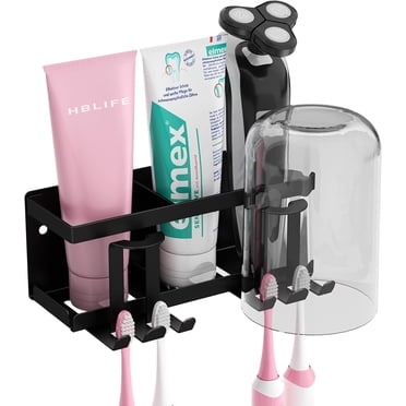 Toothbrush Holders for Bathrooms, Toothbrush and Toothpaste Holder, Toothbrush Holder Wall Mounted,Toothbrush Holder Bathroom Organizer Accessories