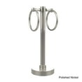 thumbnail image 3 of Vanity Top 2 Towel Ring Guest Towel Valet - Satin Chrome / Dotted, 3 of 5