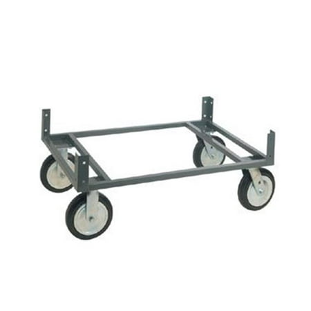 Pneumatic Seat 26' Base - Nexel Industries WDB6024N 60 x 24 in. Chrome Dolly Base with 8 x 2.5 in. Pneumatic Casters, Gray
