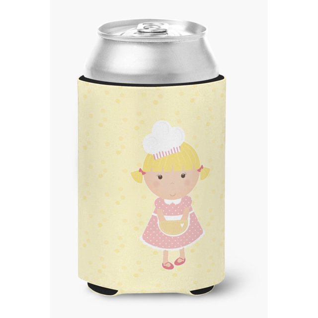"Treasures Blonde Baker on Yellow Decorative Can Hugger, Multicolor" Caroline's Treasures BB7294CC