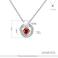 thumbnail image 3 of Collar Colgante con circón rojo Salvador para mujer, 3 of 10