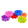 thumbnail image 1 of 6pcs Silicone Muffin Cup Flower Design Liners Baking Cups Reusable Non-Stick Cupcake Maker Mould Cup (Random Color), 1 of 6