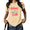 Apricot, variant on Women's Late Night Readers Club Graphic T-Shirt Moon And Sand Clock Print Just One More Chapter Short Sleeve Crewneck Bookworm Top Plus Size