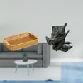 thumbnail image 2 of Cestas de almacenamiento,Cestas de almacenamiento de cocina tejidas con asas hechas a mano,Cestas de pan redondas Bandejas para servir Rectángulo,Figura de mesa,Estantes de sujetalibros, 2 of 8