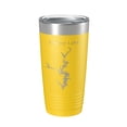 thumbnail image 1 of Liberty Lake Map Tumbler Travel Mug Insulated Laser Engraved Coffee Cup Maryland 20 oz Yellow, 1 of 1