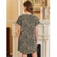 thumbnail image 2 of Ekouaer Nightgowns for Women Cotton Sleepshirts Short Sleeve Nightshirt Tshirt Night Gown Casual Sleepdress Comfy Nightdress, 2 of 6