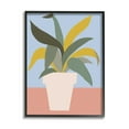 thumbnail image 2 of Indoor Potted Plant Soft Green Blue Red 11 in x 14 in Framed Painting Art Prints, by Stupell Home Décor, 2 of 5