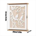 thumbnail image 2 of Caja de Almacenamiento de Llaves con Cerradura, Organizador Moderno, Armario, Decoración del Hogar, de Madera, Soporte para Casa, Oficina, Pasillo C, 2 of 8