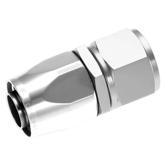 06AN Straight Female Aluminum Hose End - Clear