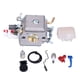thumbnail image 1 of Kit De Ajuste De Carburador, Aleación De Aluminio + Plástico 503889201 Carburador De Fácil Instalación 9 Unids/set Para Jardín Para Exteriores Para Césped Cergrey Carburetor Fuel Filter Set, 1 of 8
