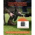 thumbnail image 3 of KFFKFF Adjustable Trailer Hitch, Fit 2 Inch Receiver, Trailer Hitch Mount with 2 Inch & 2-5/16 Inch Balls, 15000 lbs GTW, 6 Inch Drop, 3 of 9