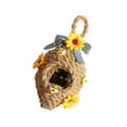 thumbnail image 3 of Colgante de panal de abeja con cuerda tejida y girasol para el Festival de las Abejas, ideal para decorar el jardín y el patio., 3 of 13