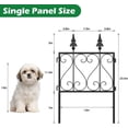 thumbnail image 6 of Oumilen Garden Fence 7 Pack, 23.5in(H) x 15ft(L) No Dig Decorative Garden Fence, Rustproof Metal Wire Garden Fence, 6 of 6