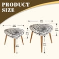 thumbnail image 5 of Set of 2 Triangle End Table Curved Lines Repetitive Shapes Monochromatic Scheme Set of 2 Side Tables End Tables, Nesting Tables for Living Room, 5 of 5