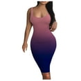 thumbnail image 2 of Teissuly Women's Summer Print Sexy Tank Dress Sleeveless Basic Midi Club Dress, 2 of 8