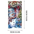 thumbnail image 3 of kcavykas Christmas Decorations Holiday Christmas Door Curtain Decorative Scene Backdrop Cover With Winter Tree Print Heavy-Duty Thermal Fabric Doorway Curtain for Front Door Entryway Decor, 3 of 6