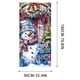 thumbnail image 3 of Decoración navideña para puerta de entrada, cortina decorativa para puerta de festival, patrón de muñeco de nieve para garaje al aire libre, cubierta colgante para puerta de entrada navideña, rústica, 3 of 5