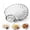 1PCS, variant on Glass Shell-Shaped Dumpling Plate, Glass Shell Dumpling Tray with Sauce Plate Snack Dessert, Dumplings Storage for Home Kitchen Use and Weddings