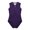 Purple, variant on DPOIS Kids Girls Sleeveless Ballet Leotard Mesh Splice Cutout Back Gymnastics Bodysuit