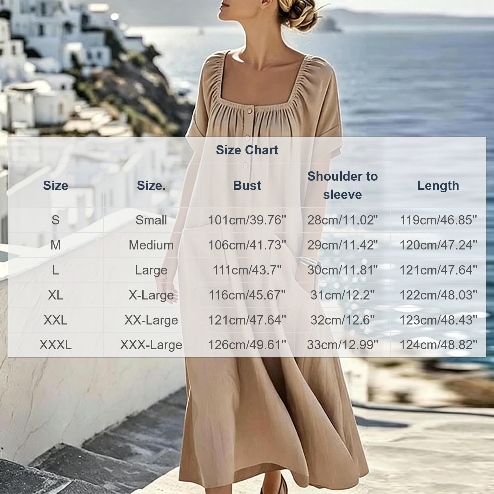 Sentmoon Boho Maxi Dress Sundresses for Women 2026 Summer Short Sleeve Square Neck Regular Fit Dress for Women with Pockets for All Seasons and Occasions S-3XL