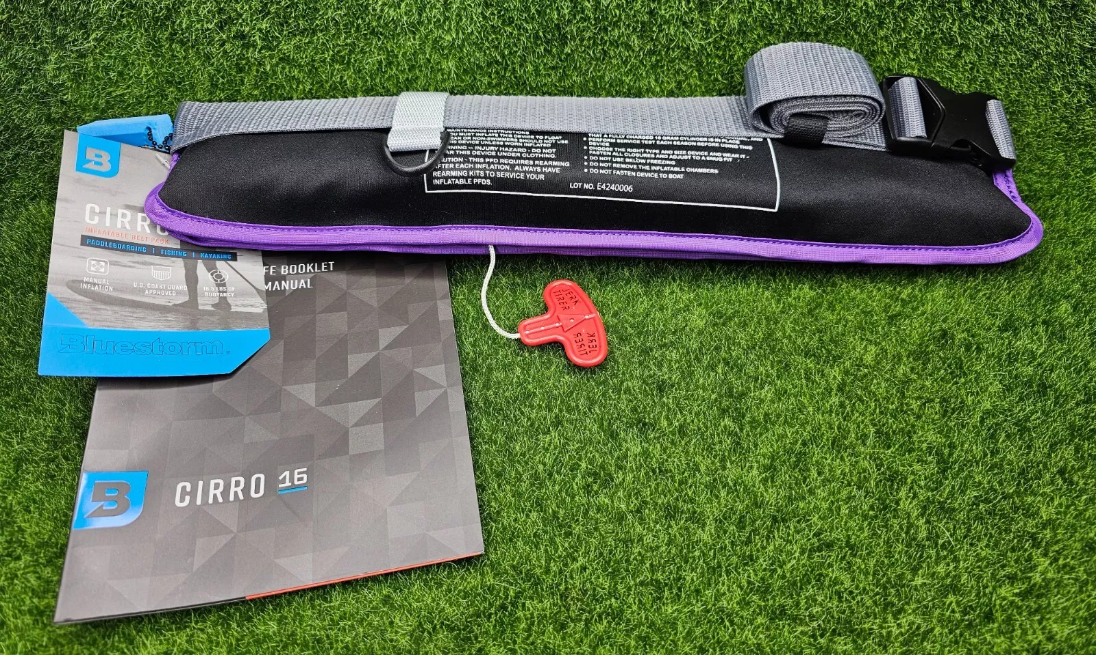 Bluestorm CIRRO 16 Inflatable Belt Pack USCG Approved Type V PFD, Violet
