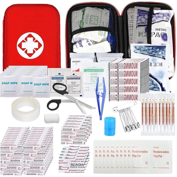 Car First Aid Kits 275Pcs Gear Home Travel Size Small Emergency Kit Tactical Hiking EVA Camping Essentials Backpack Sports Office Boat Urgent Accident