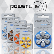 Power One Cochlear Implant 675 Batteries! 5, 60-Packs, Total 300 Batteries