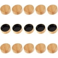 thumbnail image 1 of 15 Tapas de Madera para Tarros de Especias de 120 ml (4 oz), Para Tarros Cuadrados de 39,5 mm de Diámetro. Tapas de Bambú para Conservar Especias y Condimentos. Organización en la Cocina., 1 of 5