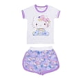 thumbnail image 2 of Ropa para niños de Hello Kitty, pantalones cortos de manga corta de algodón transpirable para verano para niña, traje cómodo con bonitos dibujos animados, 2 of 4
