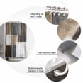 thumbnail image 5 of Brown Black Painting Shower Curtain Set ，Waterproof Fabric Shower Curtains Abstract Art Shower Curtains for Bathroom,Bathroom Decor 72"x84", 5 of 6
