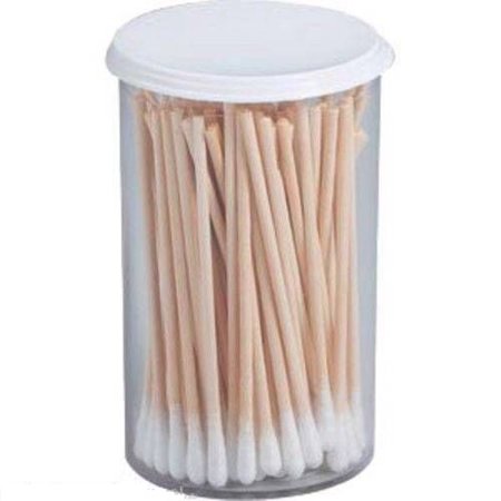 200 Count Cotton Tipped Applicators 3  Wood Shaft 2 Vials by SSBM MS-50340