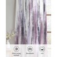 thumbnail image 6 of Purple Vintage Sheer Curtains 63 Inch Length 2 Panels Set for Living Room/Bedroom, Striped Painting Retro Abstract Art Kitchen Curtains Grommet Semi-Sheer Curtains Drapes Window Treatments 42"x63"x2, 6 of 7